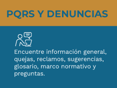 Botón de PQRS y denuncias